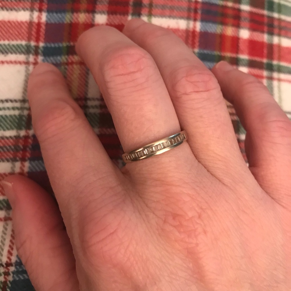 10k White Gold Ring